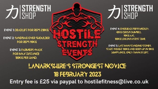 Lanarkshire's strongest novice 2023 Logo