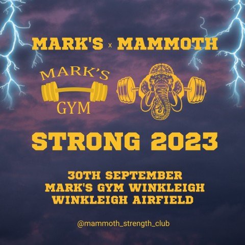 Mark's x Mammoth Strong 2023 Logo