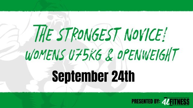THE Strongest Novice (Womens) Logo