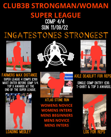 STRONGMAN/WOMAN SUPER LEAGUE: INGATESTONES STRONGEST Logo