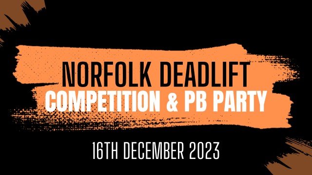 Norfolk Deadlift Competition & PB Party 2023 Logo