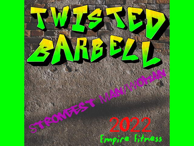 TWISTED BARBELL Strongest Man and Woman 2022 Logo