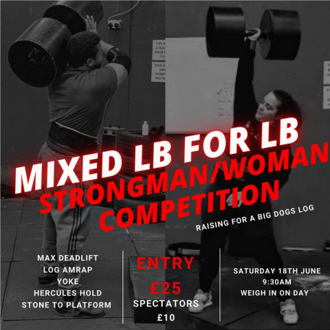 Mixed lb for lb strongman/strongwoman compeititon Logo