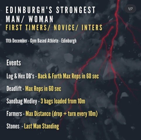 Edinburgh’s Strongest Man/Woman Logo