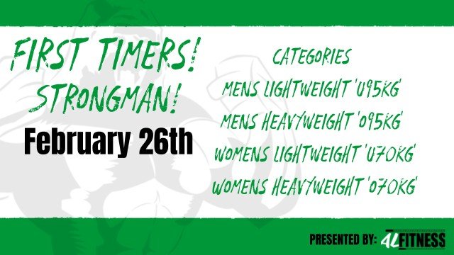 Strongman: First Timers! Logo