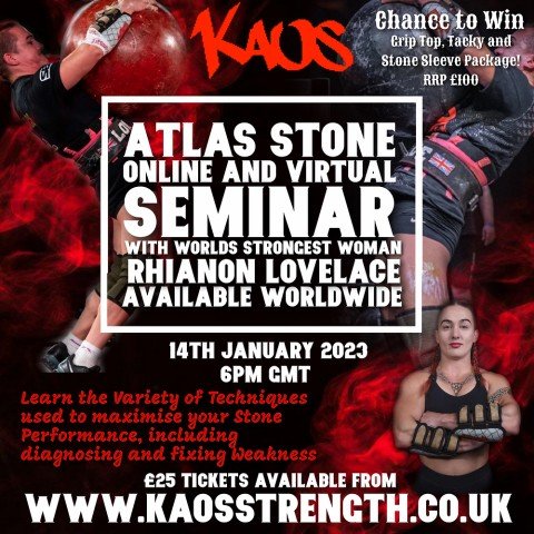 Online Atlas Stone Seminar With Rhianon Lovelace Logo