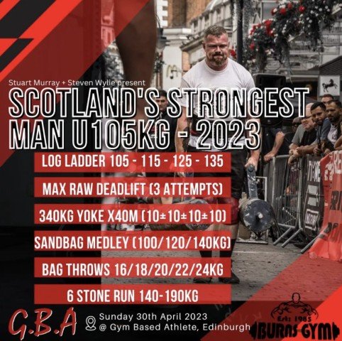 Scotland's Strongest Man u105kg 2023 Logo