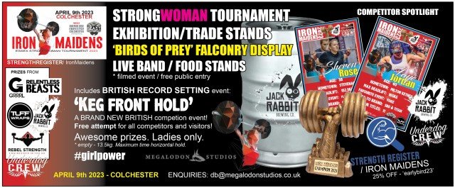 Iron Maidens strongwoman tournament Logo