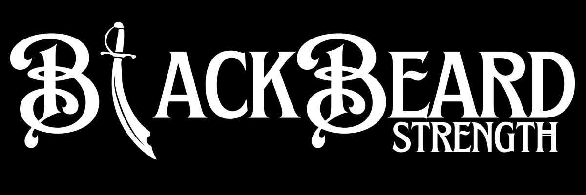 Blackbeard Logo - White - BlkBG
